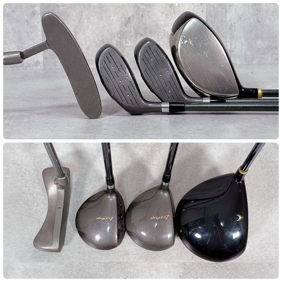 T106 ミズノ ゴルフクラブ メンズ フルセット ゼファー フレックスR 黒