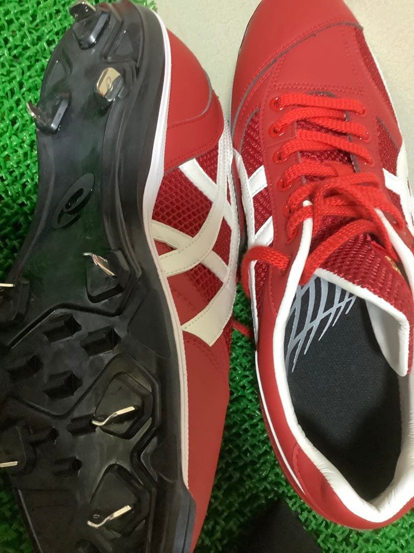 未使用　丸 佳浩　支給品　スパイク　アシックス　専用バッグ付き