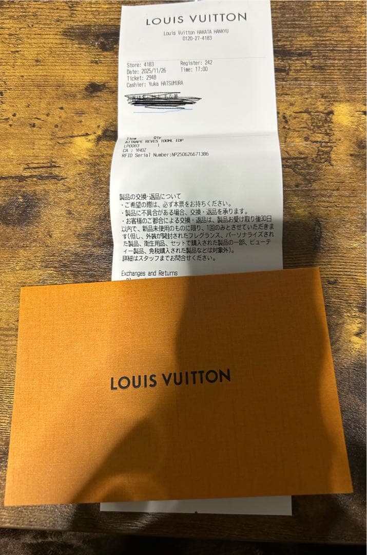 LOUIS VUITTON香水はにちゃん
