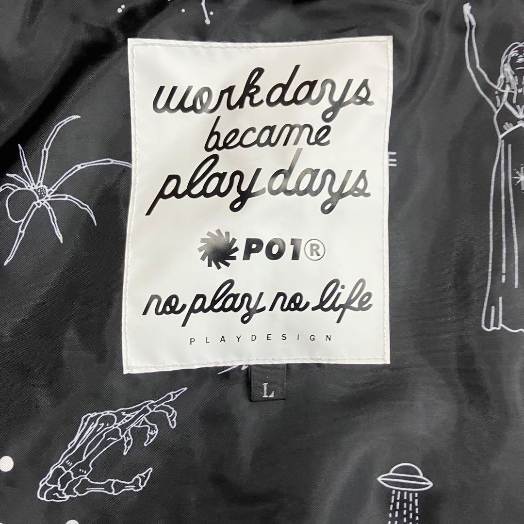 未使用　P01 プレイデザイン　スノボウェア　ジャケット　メンズ アウター　M