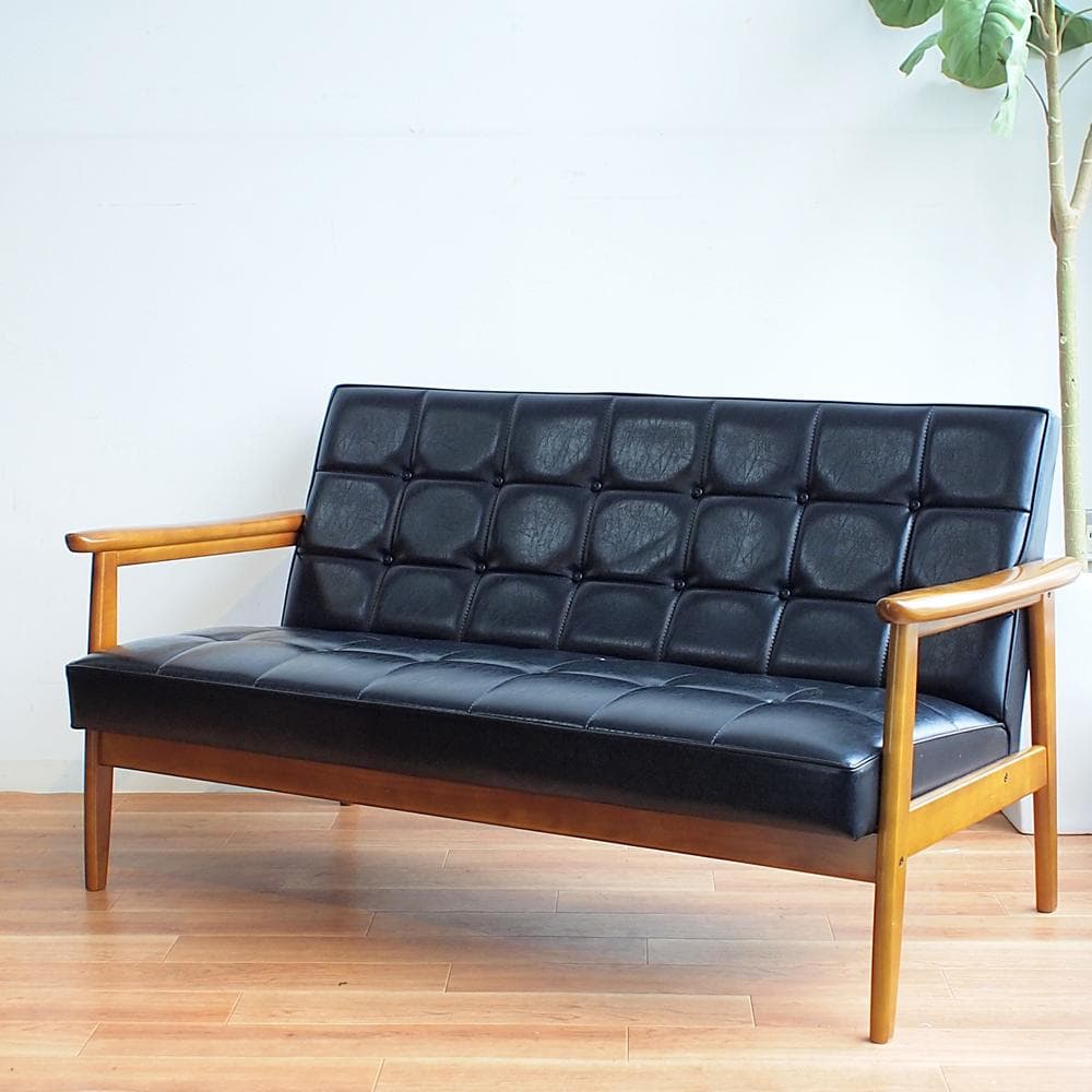 カリモク60 Kチェア スタンダードブラック 2シーター