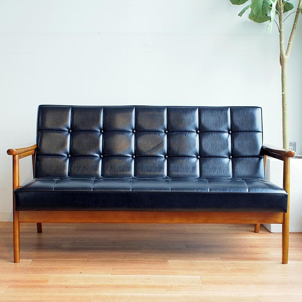 カリモク60 Kチェア スタンダードブラック 2シーター