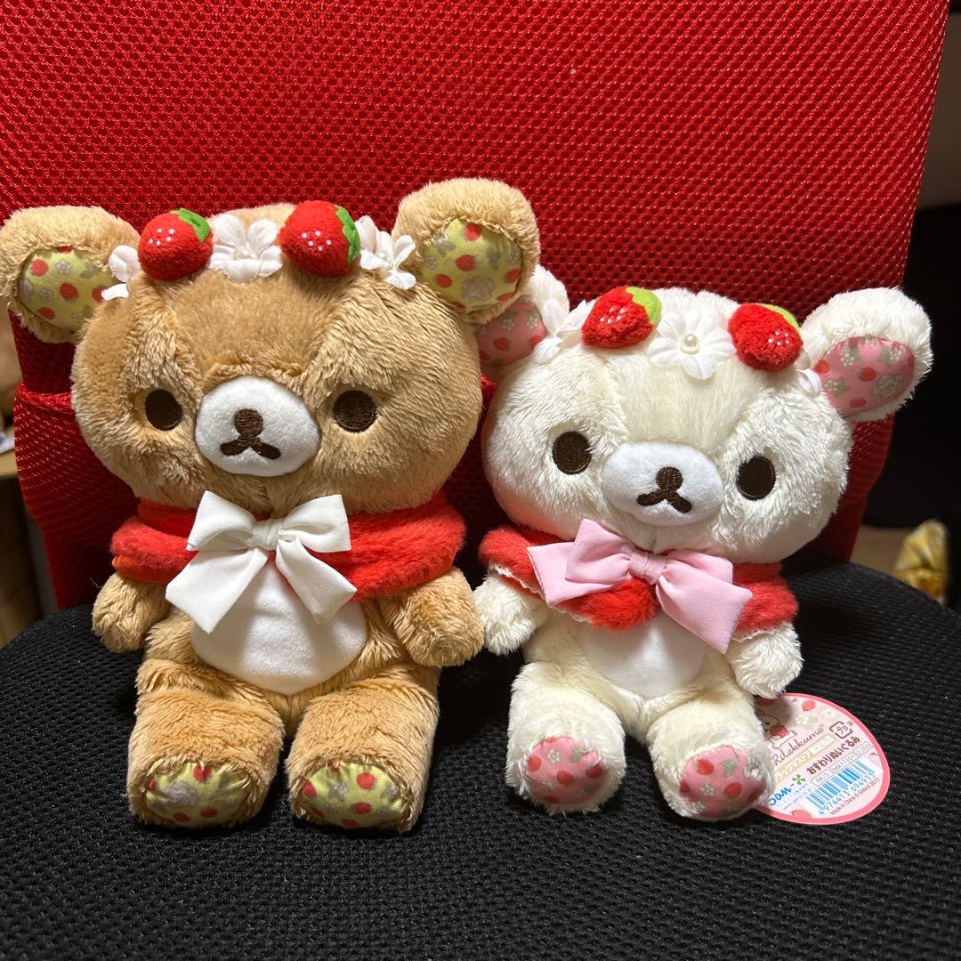 リラックマ コリラックマ いちご冠・花冠　おすわりぬいぐるみ