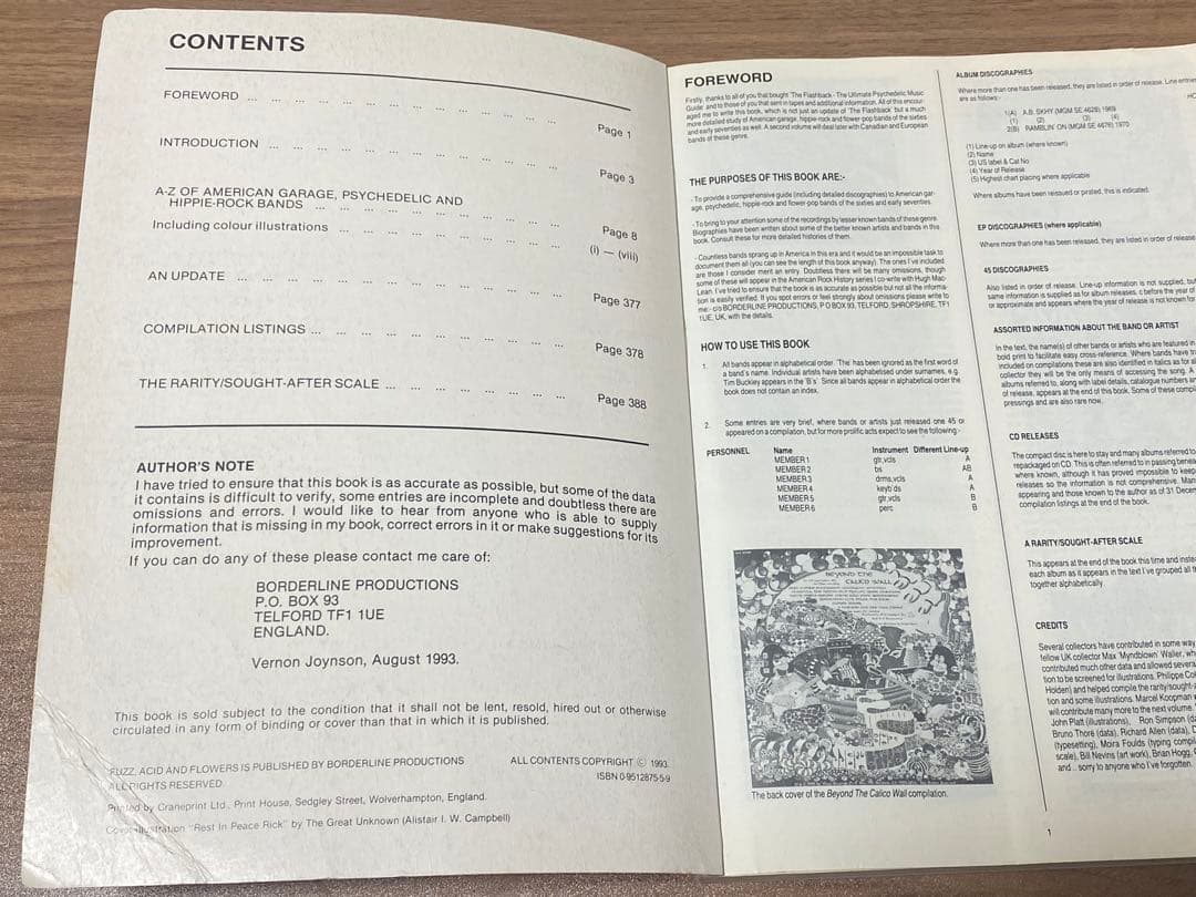 FUZZ, ACID AND FLOWERS 初版