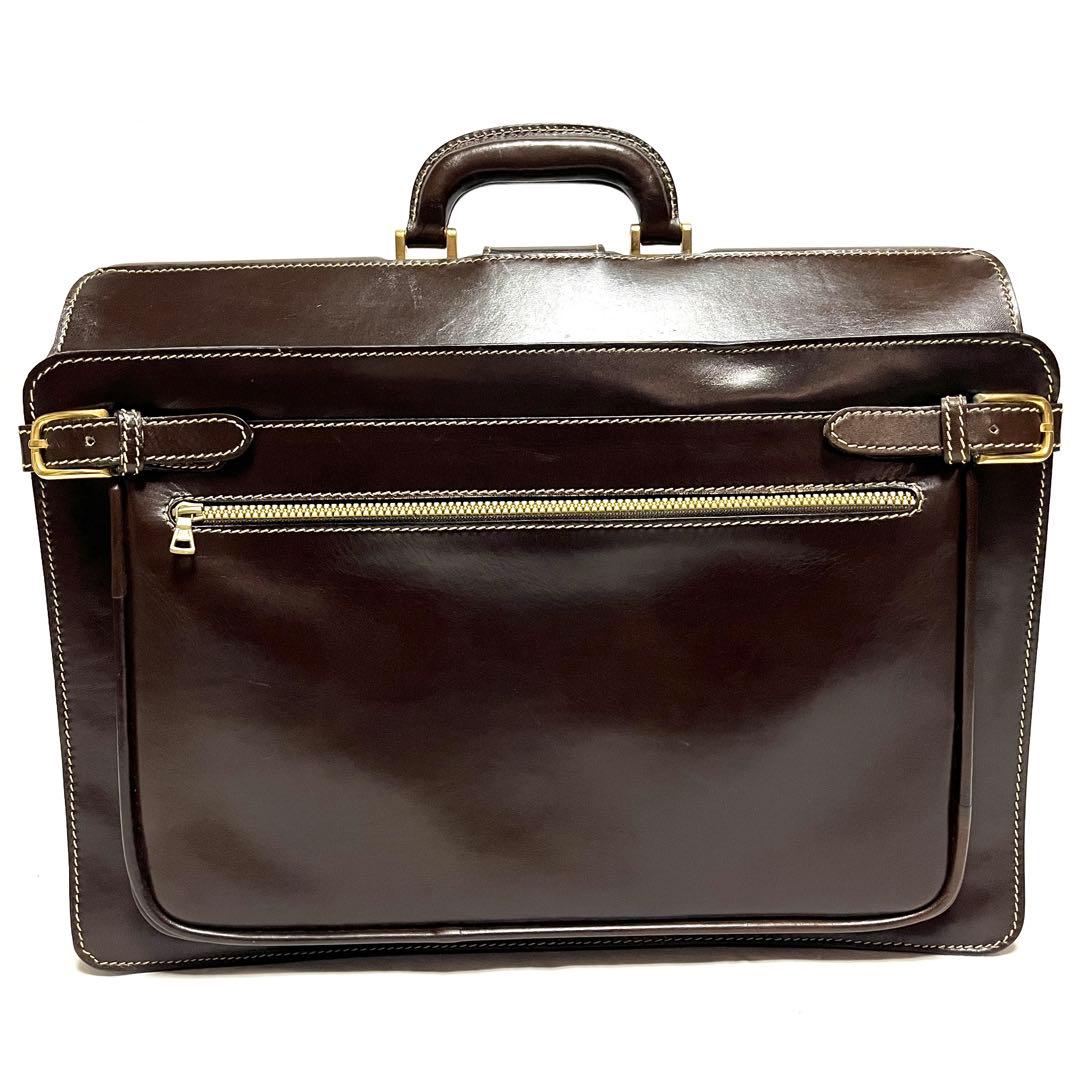 ★美品★DELLGA★定価18万円★ヴィンテージ★レザーダレスバッグ★イタリア製