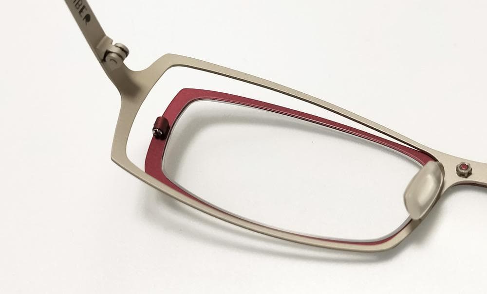 PERFECT NUMBER Turn スクエア ブラウン/アイボリー メガネ