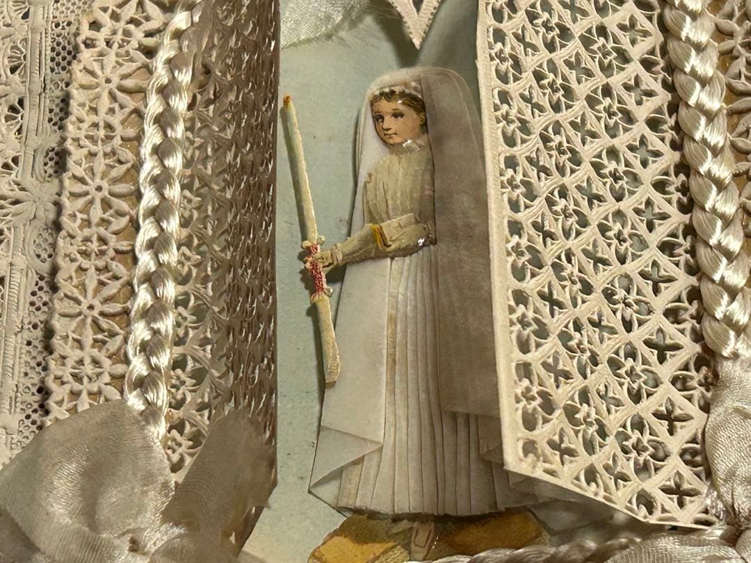 【✨破れなしの美品✨】✳︎フランスアンティーク コミュニオンのカニヴェ✳︎