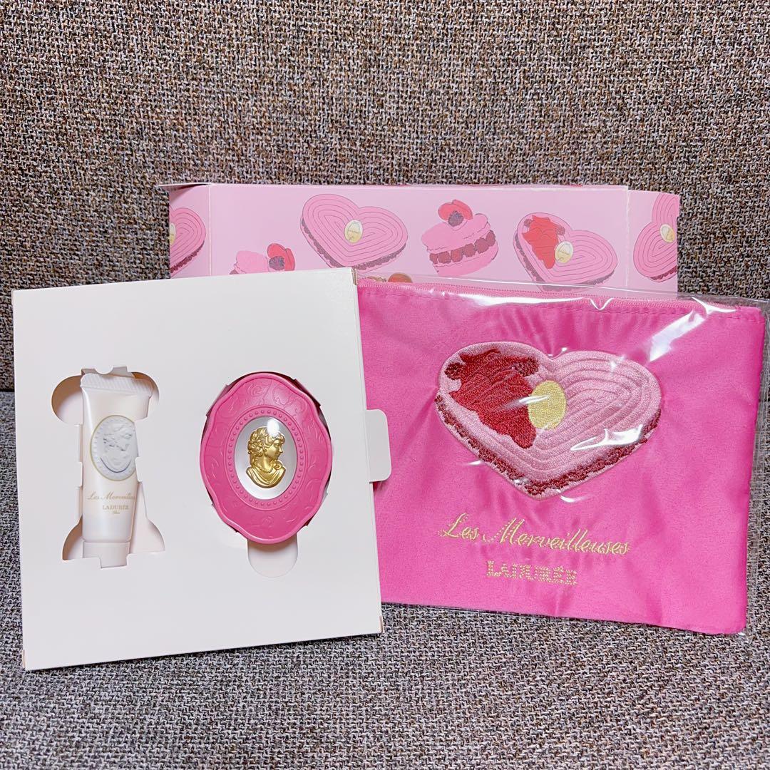 新品未使用　ラデュレ　プレストチークカラー N 111 刺繍ポーチ　限定セット