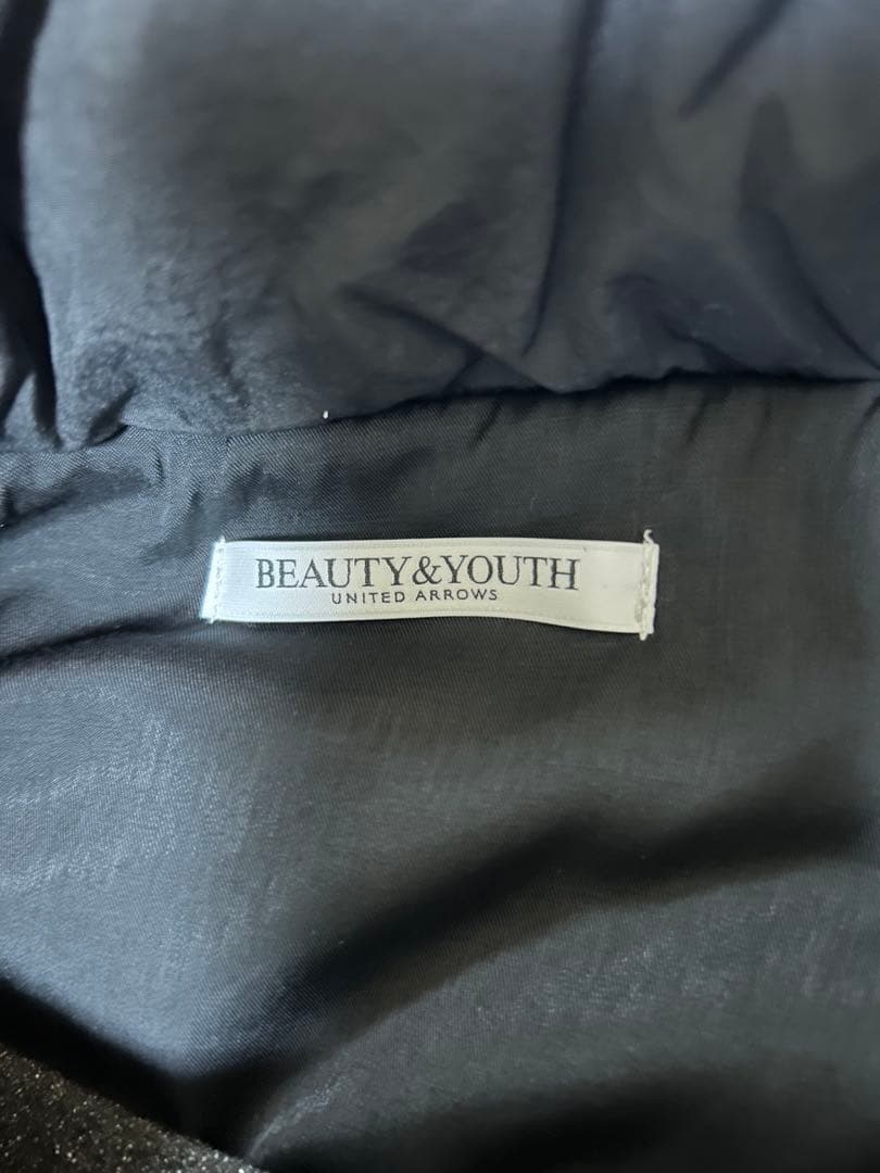 専用【新品未使用】BEAUTY&YOUTH ナイロン パフ フードブルゾン