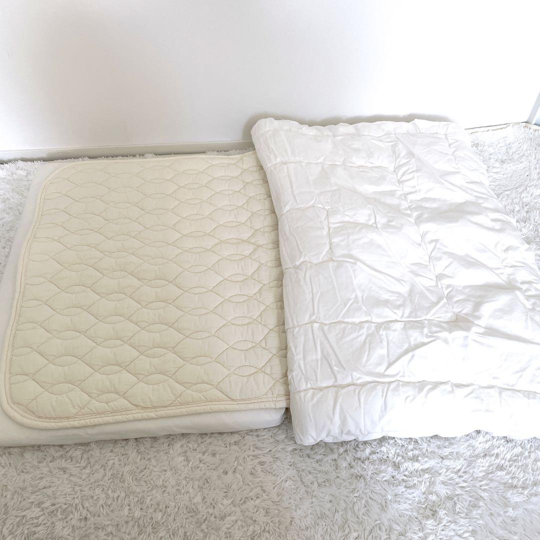 KATOJI カトージ美品✨ミニベビーベッド 西川お布団一式セット　02700