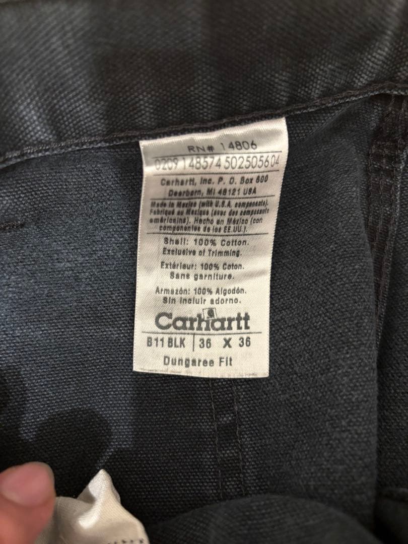 カーハート　Carhartt ペインターパンツ　ブラック　メキシコ製
