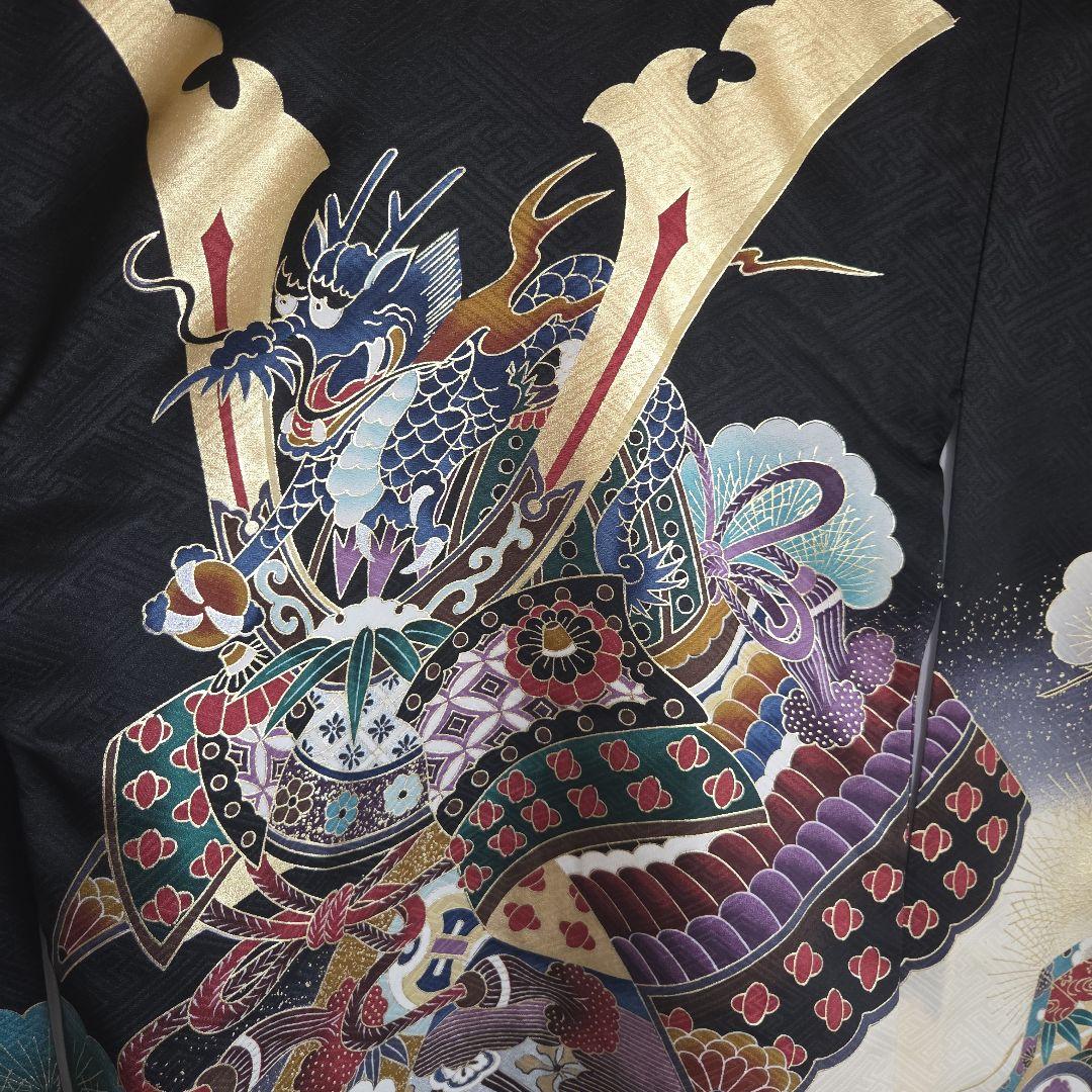 み　　No35. 正絹　男の子お祝い着物　産着長襦袢付き　七五三