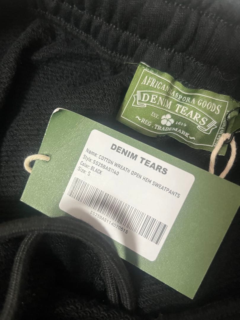 denim tears デニムティアーズ パンツ ブラック