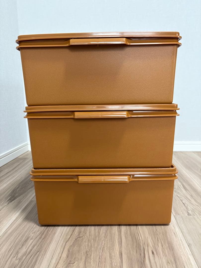 美品❕Tupperwareタッパーウェア ロングスーパーケース3個セット
