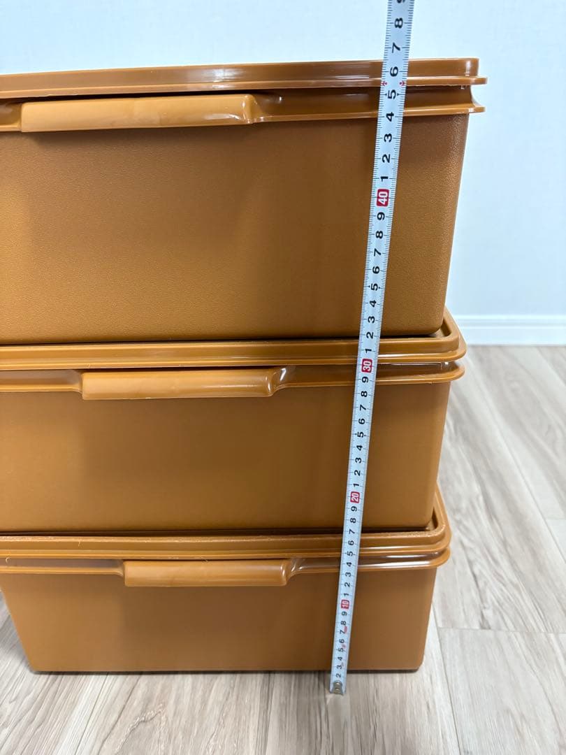 美品❕Tupperwareタッパーウェア ロングスーパーケース3個セット