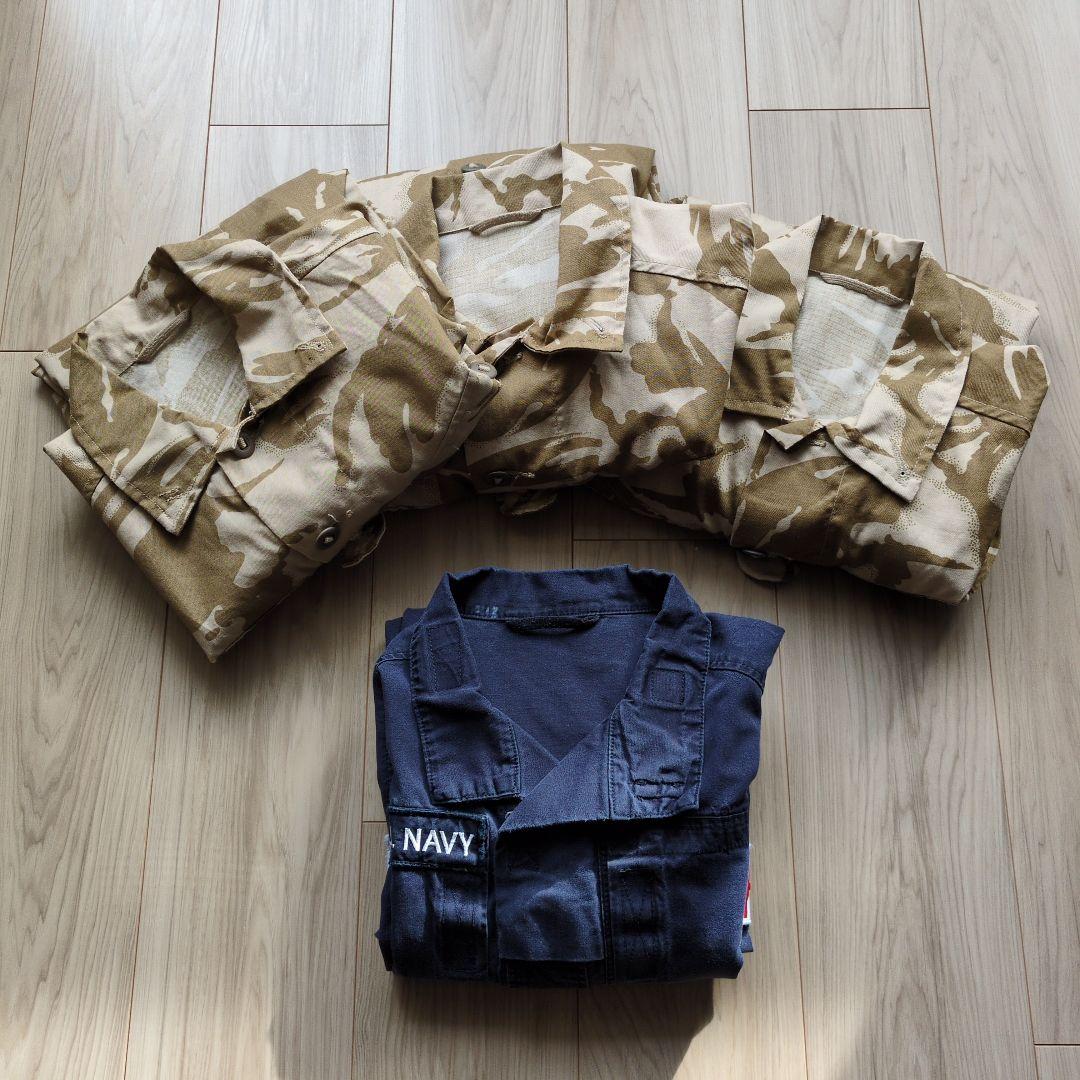 イギリス軍 DPM デザート カモ PCS ロイヤルネイビー 4着セット