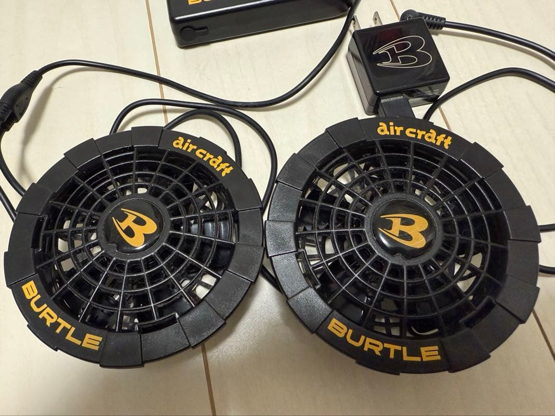 BURTLE バートル 空調服用 ファン バッテリー AC210 ケーブル付き