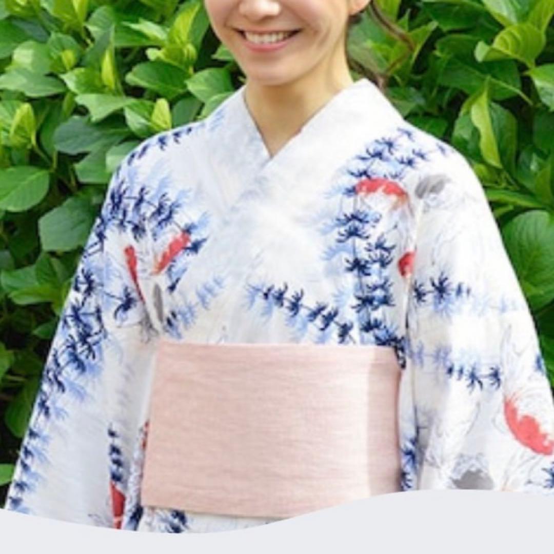 金魚柄 浴衣・帯セット 加花