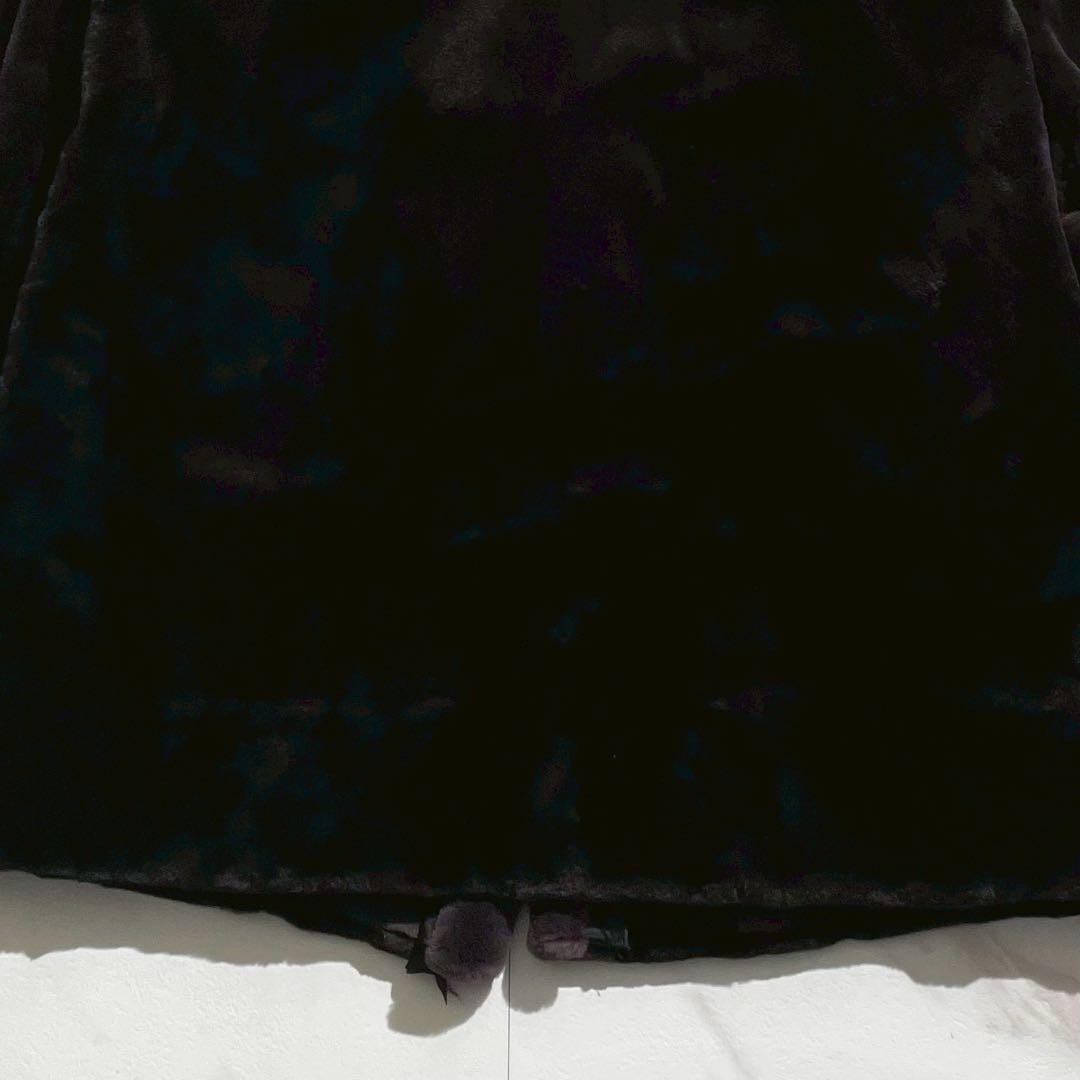 美品✨ モカブラウン シェアードミンク ロングコート フロントポケット サイズF