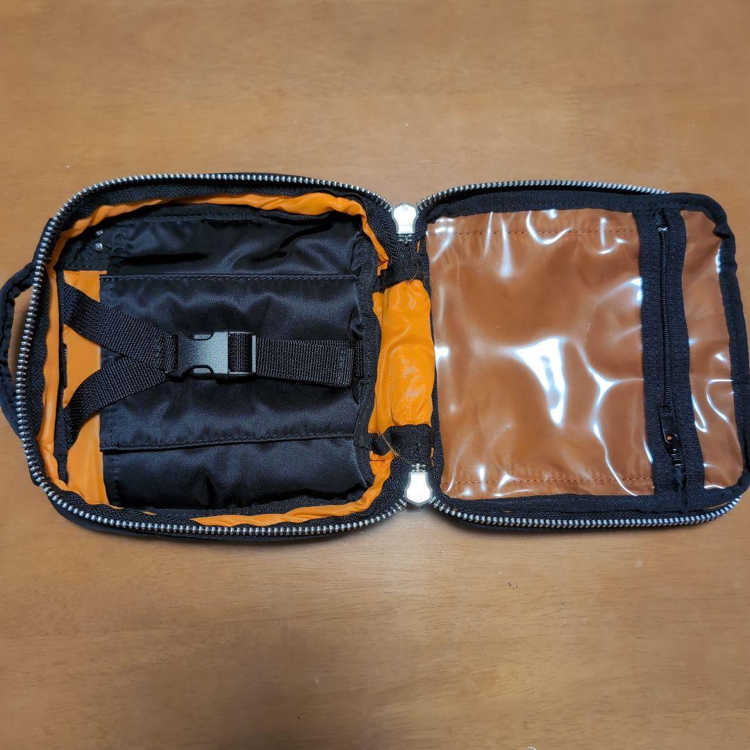 PORTER タンカー ブラック ナイロン ショルダーバッグ