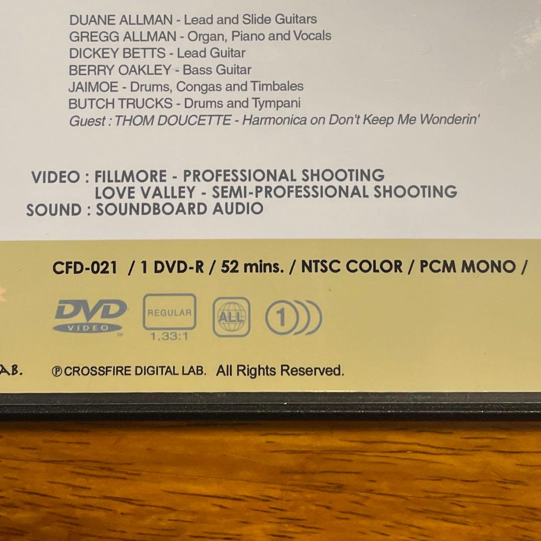 TheAllman Brothers Band フィルモア/ラブベリーフェス