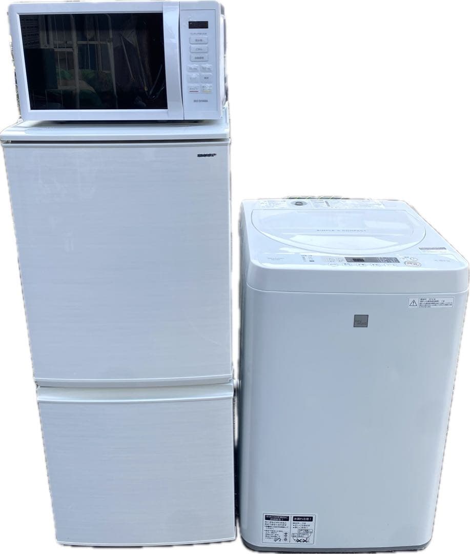 家電3点セット / SHARP 冷蔵庫 洗濯機 電子レンジ