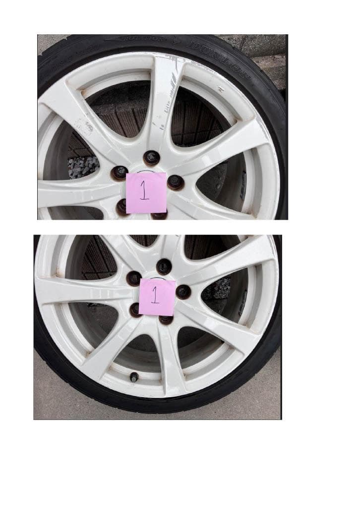 ホンダ シビックtypeR　FD2純正ホイールタイヤ付き 4本セット　送料込み