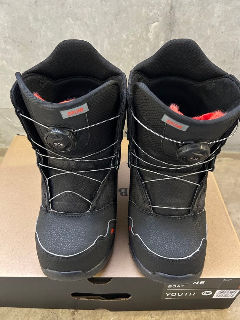24cm キッズ Burton ジップライン BOA スノーボードブーツ