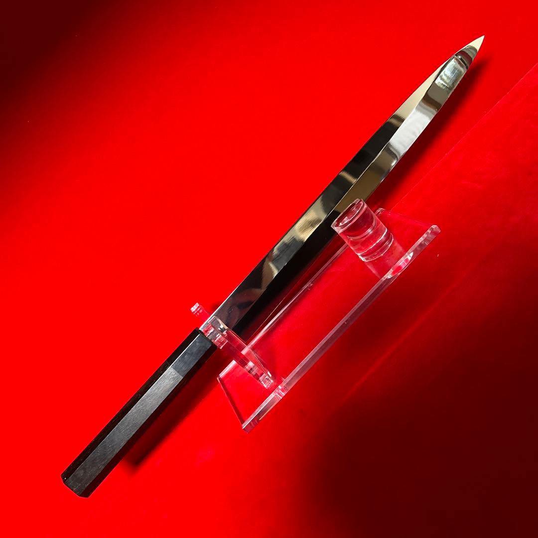 包丁　フグ引く　柳刃　尺　鏡面仕上げ　本刃付　切味抜群　箱付　未使用品