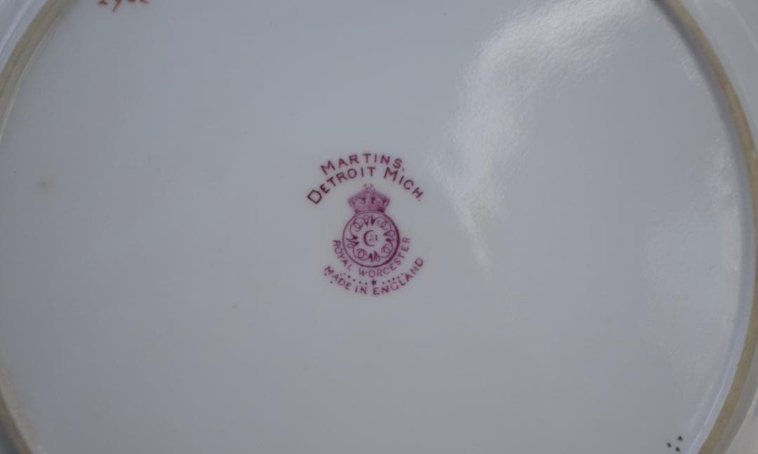 1926年 ロイヤル・ウースター　W.H.Austin画　キャビネットプレート