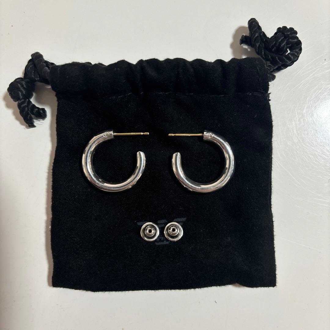 CAREERING キャリアリング 501 フープピアス SV925 18金