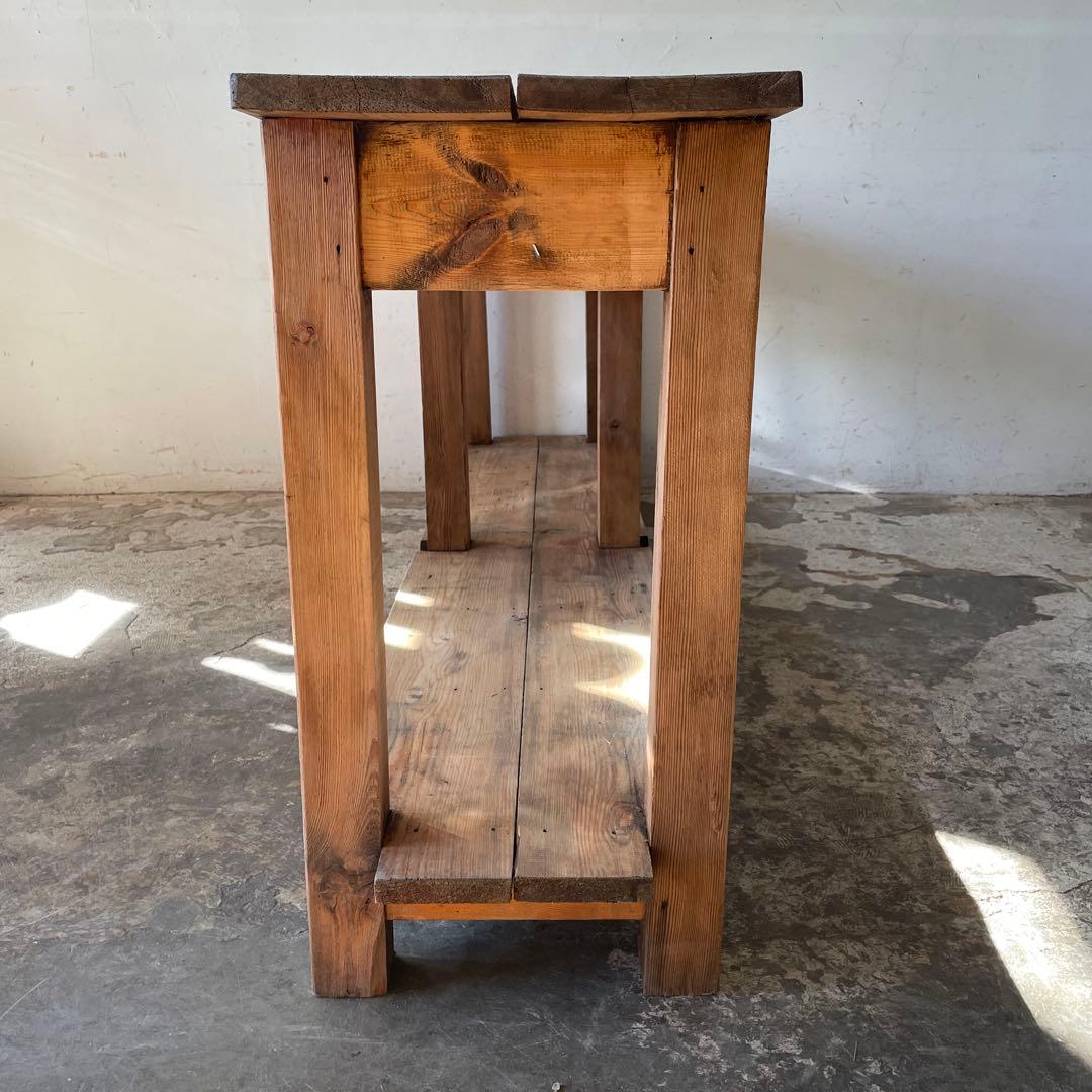 ビンテージ　キッチンカウンター　コンソール サイドボード　剥離