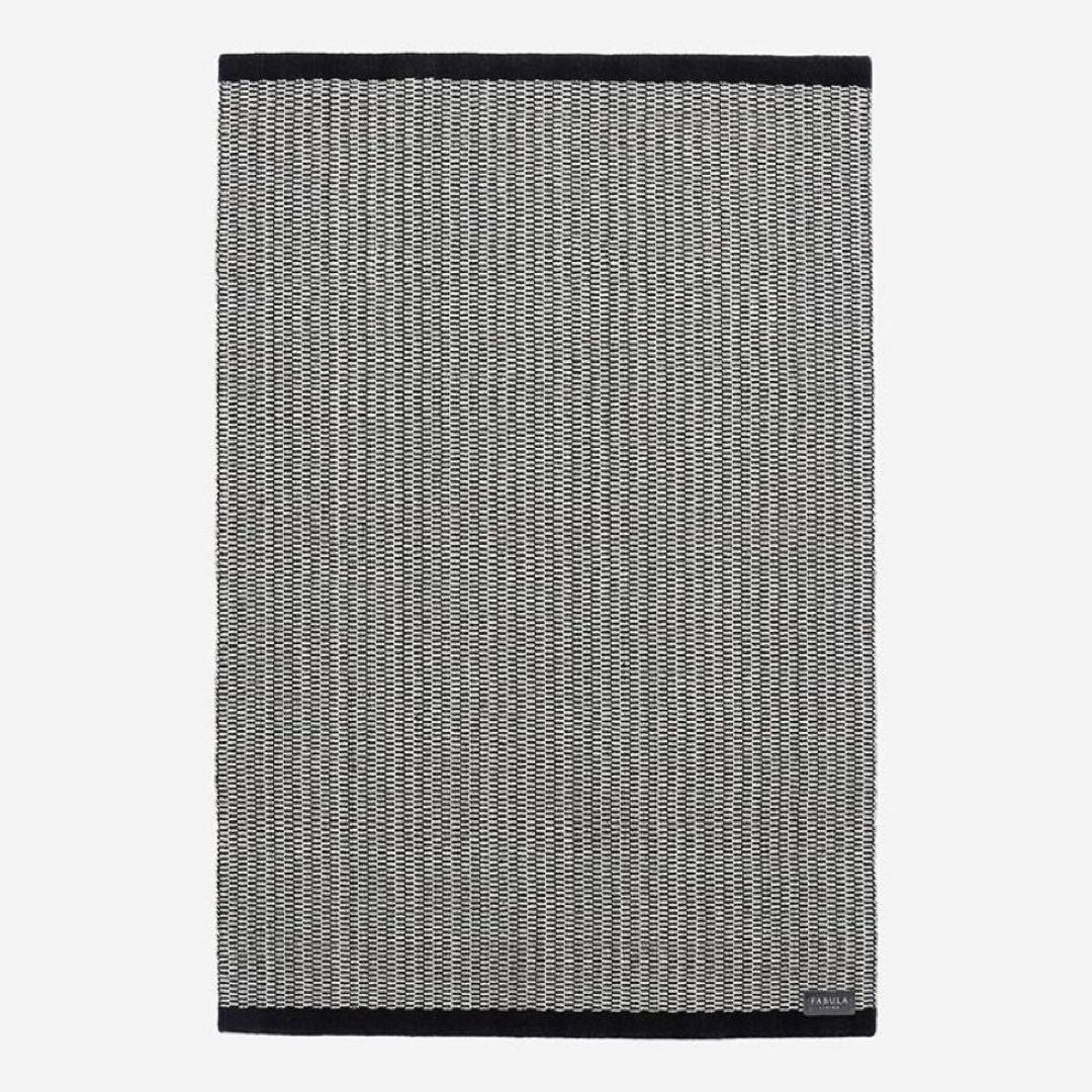 アクタス FABULA GRO ラグ 140×200 ブラックホワイトラグ