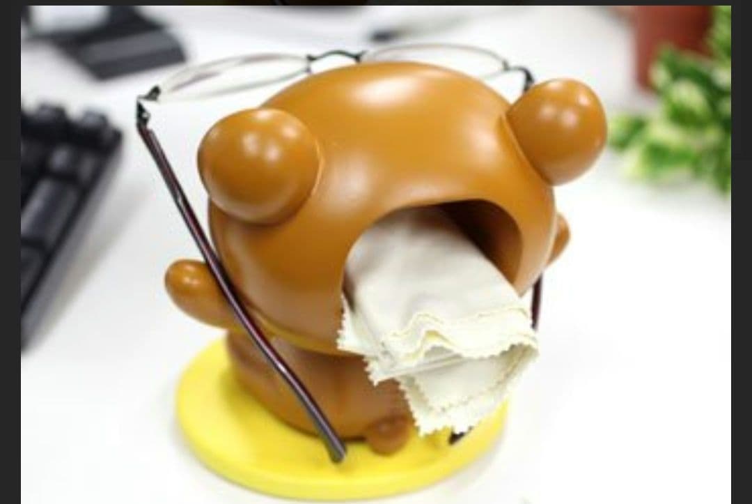 リラックマ メガネスタンド　ローソン　 ブラウン　小物置き　置物