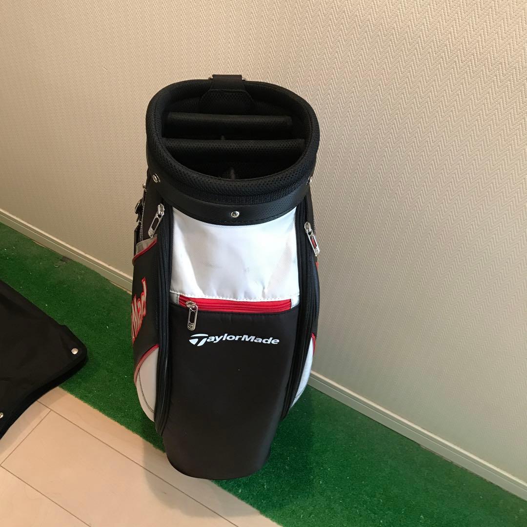 TaylorMade キャディバッグ 黒/白/赤