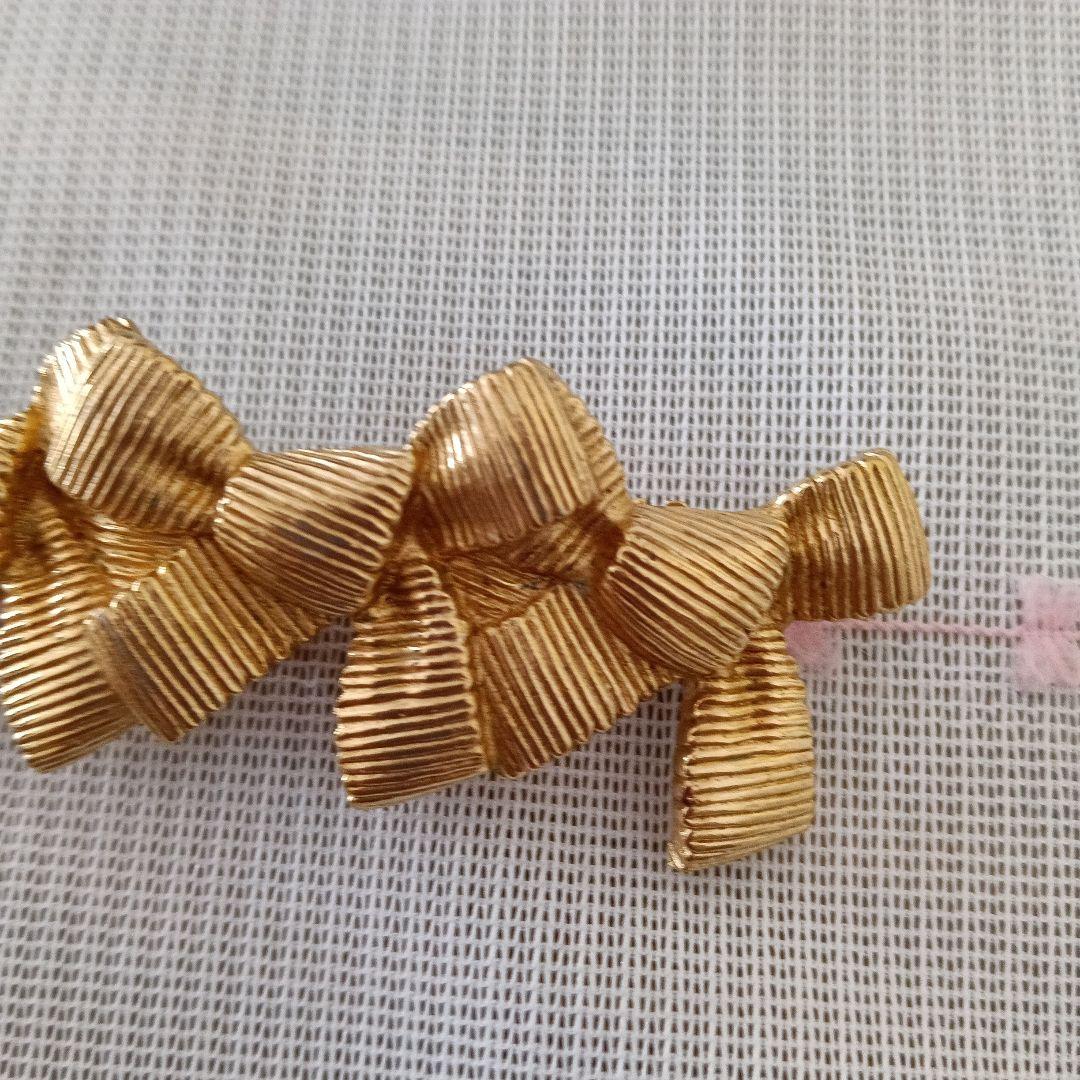 Christian Diorディオールゴールドバレッタ、ヴィンテージ