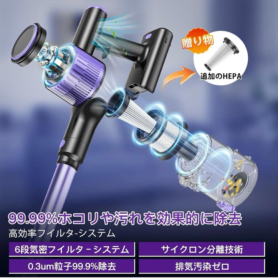 掃除機 コードレス2026革新版登場！90Kpa超強力吸引