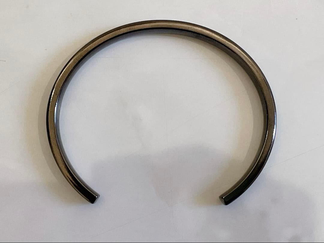 美品 ティファニー 1837 ナロー カフ バングル チタン