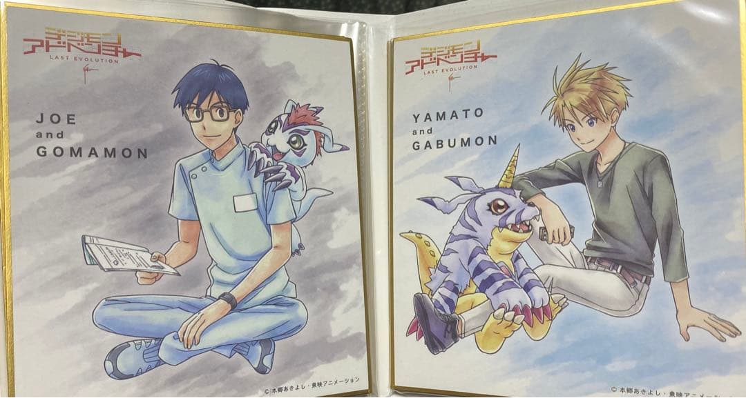 デジモン　LAST REVOLUTION 劇場限定　ミニ色紙６枚　色紙入れ付き