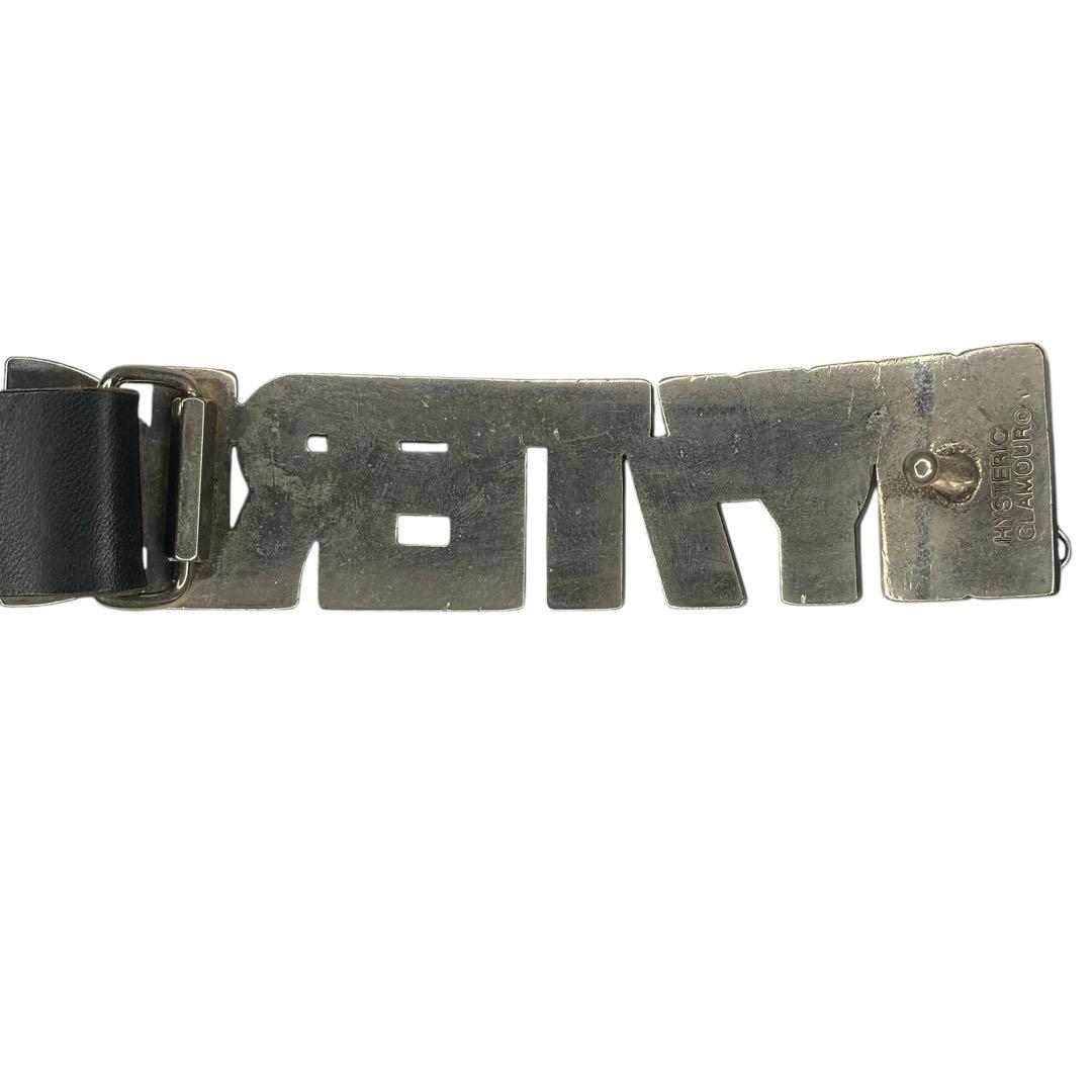 【希少ヴィンテージ】ヒステリックグラマー　メタルワイドバックル　レザーベルト