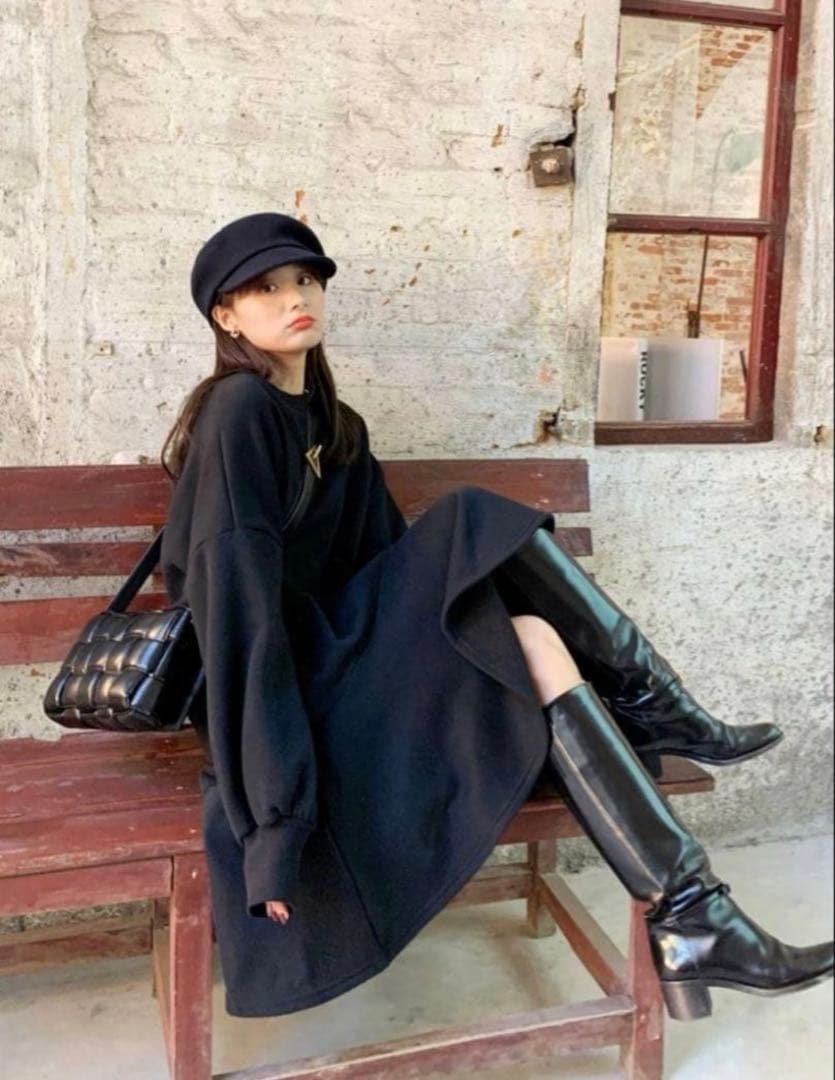 バースデーバッシュ ロマンティックスウェットワンピース　ブラック　【新品】