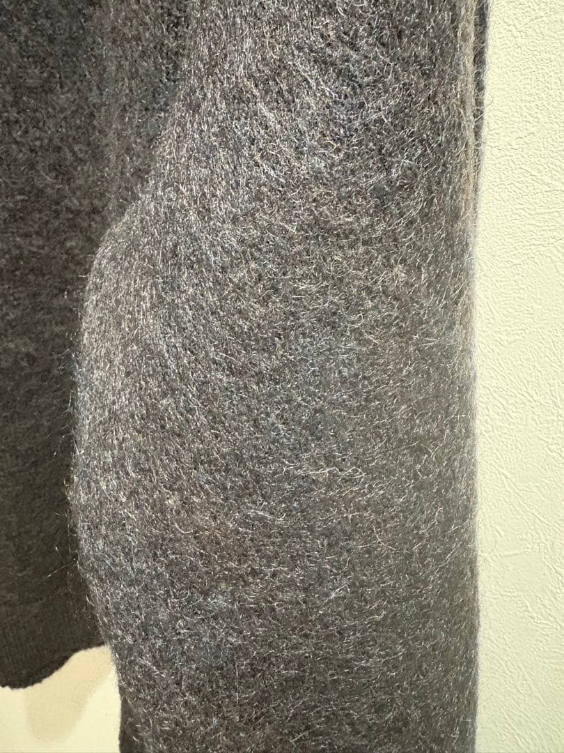 ワコマリア　ミックスモヘア　ニットセーター　チャコール　Lサイズ 2023fw