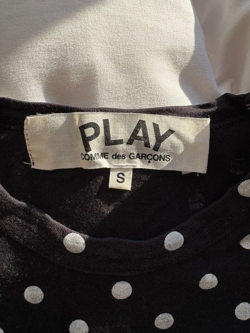 PLAY COMME des GARÇONS 水玉 ドット柄 長袖Tシャツ