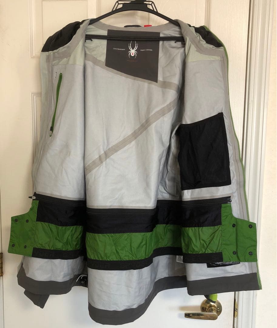 Spyder スキーウェア グレー/ライム