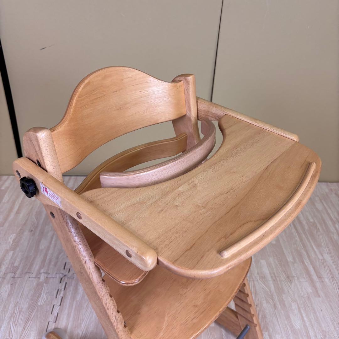 除菌清掃済　☆美品☆　大和屋　すくすくスリムフィットチェア　テーブル＆ガード付