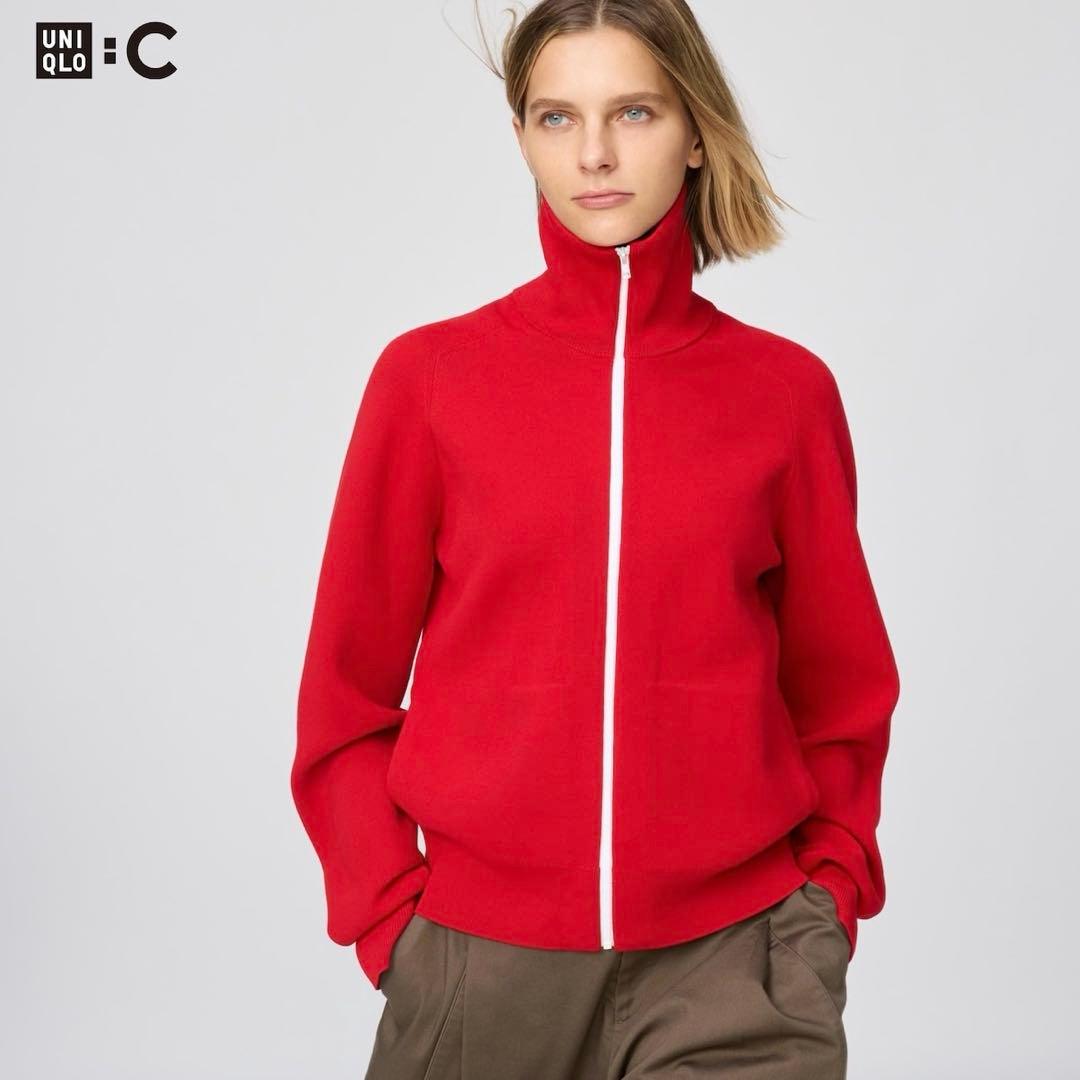 UNIQLO C　ミラノリブフルジップカーディガン XS