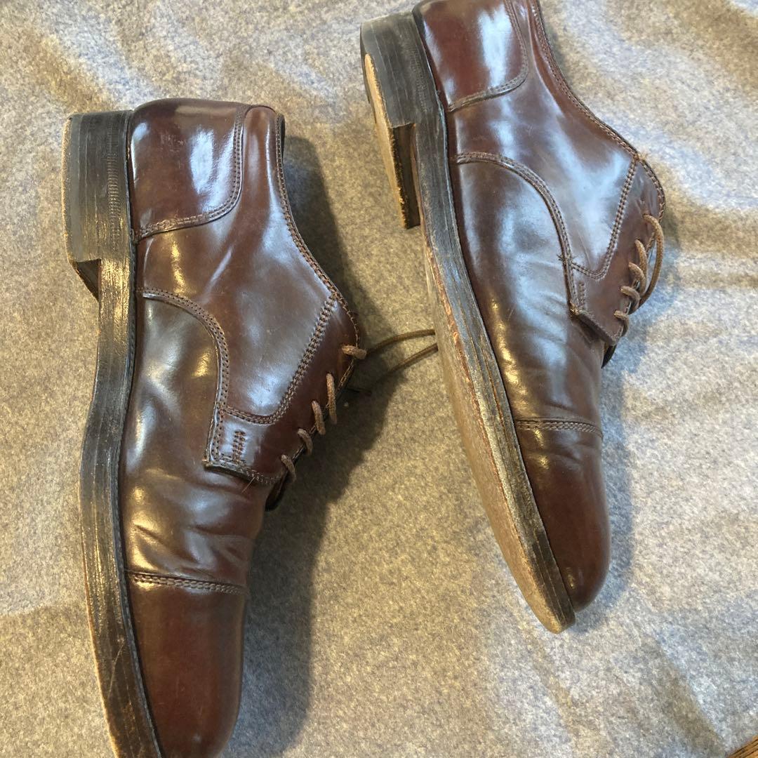 オールデンコードバンダークブラウン レザー ドレスシューズ