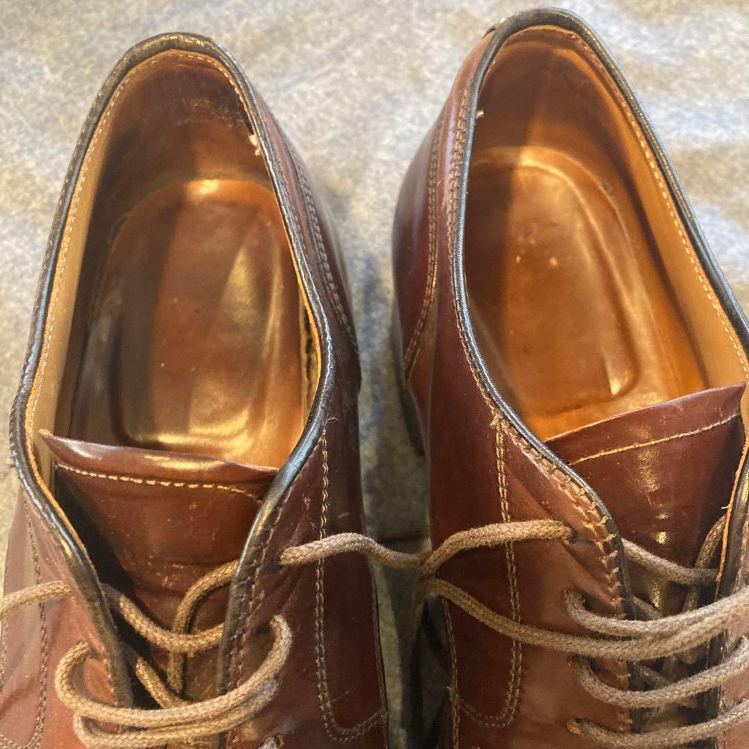 オールデンコードバンダークブラウン レザー ドレスシューズ