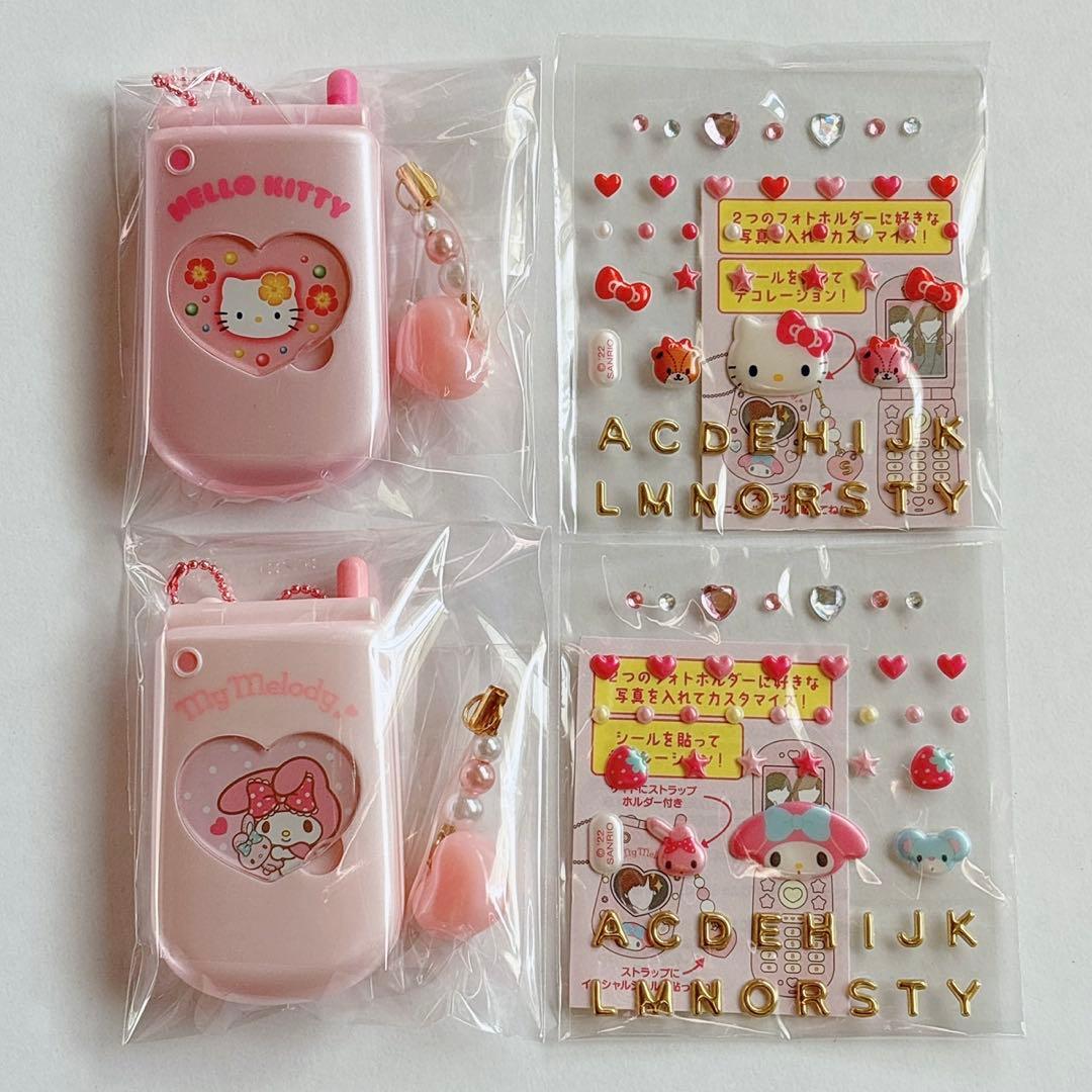 ♡ キティ マイメロ えらんで ガラケーフォトホルダー ミニチュア 推し活 ♡