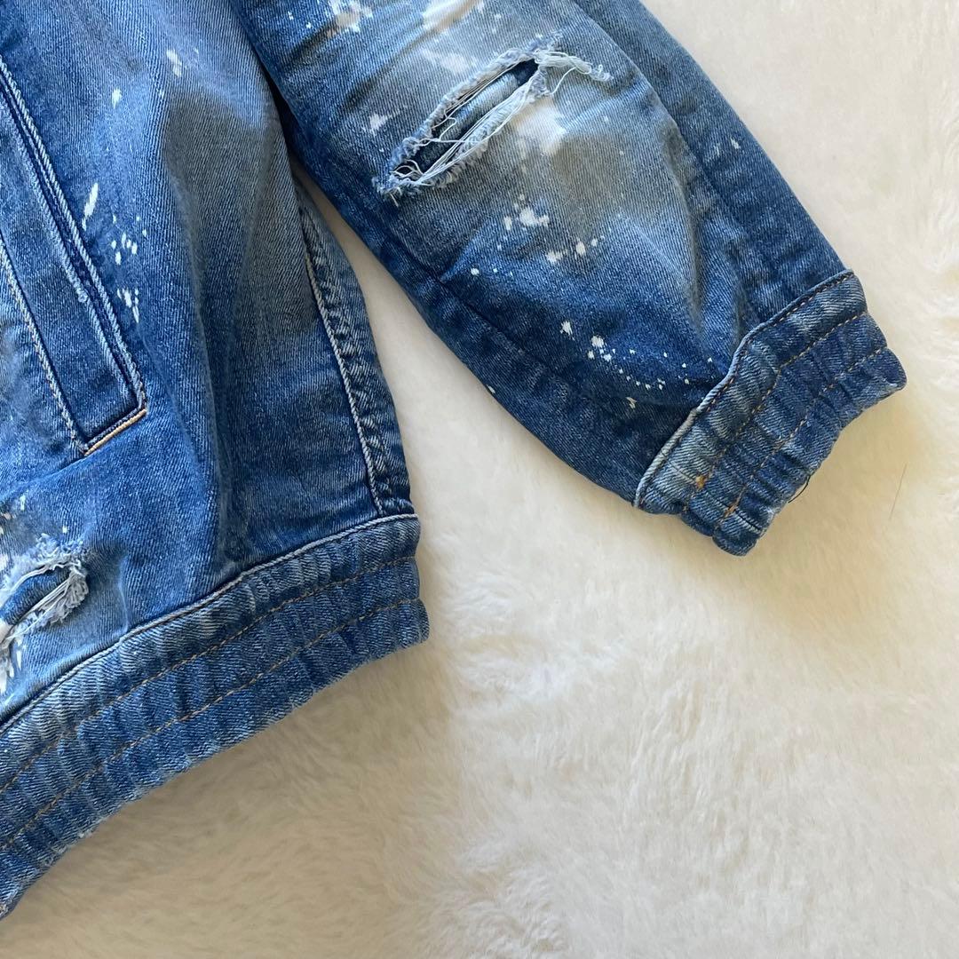 定価12万 22SS新作 DSQUARED2 デニムジャケット ペイント